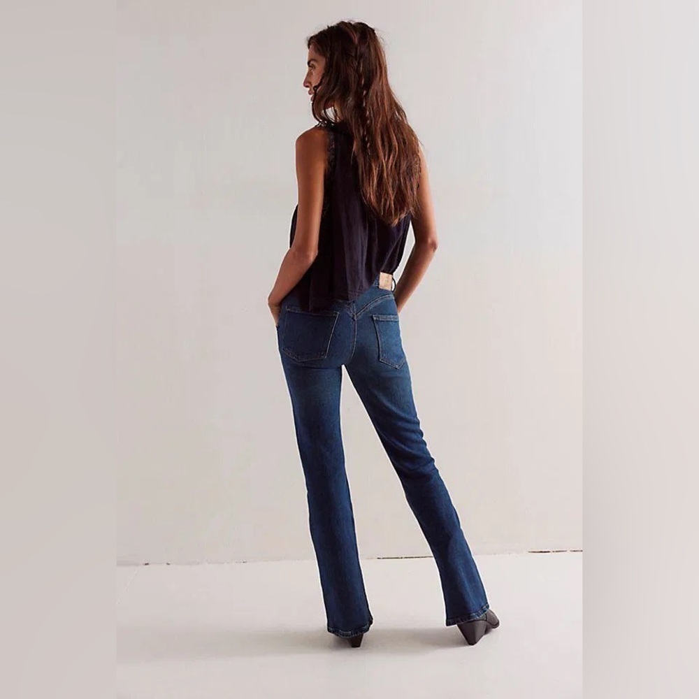 Free People We The Free Jeans Womens 30 Ashland Mid Rise Flare New - Picture 3 of 15